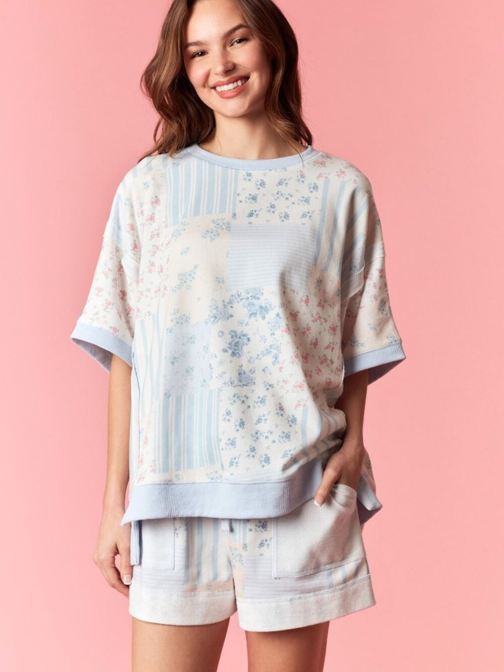 Bluebell Patchwork Top